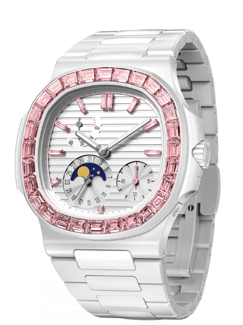 Replica Watch Patek Philippe 5712 Nautilus pink Gemstone